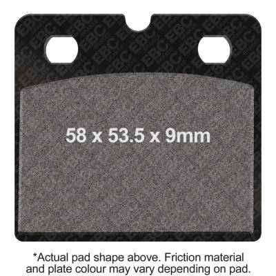 EBC Motorcycle Brakes - EBC Motorcycle Brakes FA171HH Double-H Sintered Pads