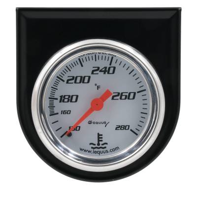 Equus - Equus E5242 Gauge Console Water Temp 2" 18F White Dial Black Panel 5000