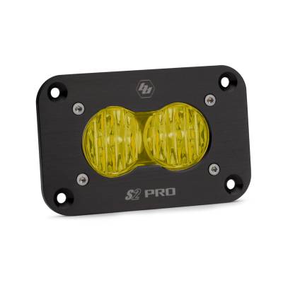 Baja Designs - Baja Designs 481015 S2 Pro Black Flush Mount LED Auxiliary Light Pod
