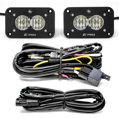 Baja Designs - Baja Designs 487807 S2 Pro Black Flush Mount LED Light Pod Reverse Kit