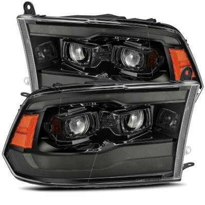 AlphaRex - AlphaRex 880540 Alpha Black LED Projector Headlights for 09-18 Dodge Ram
