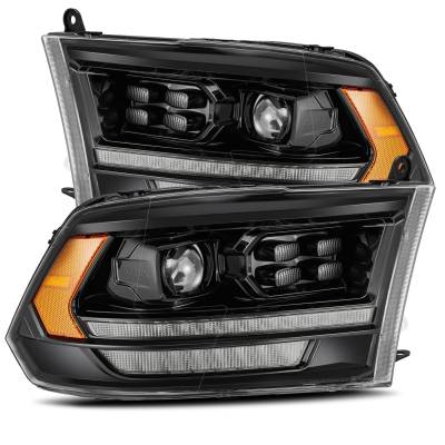 AlphaRex - AlphaRex 880520 Alpha Black LED Projector Headlights for 09-18 Dodge Ram