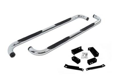 Big Country - Big Country 372763 3" Round Classic Side Bars Complete Kit w/Brackets