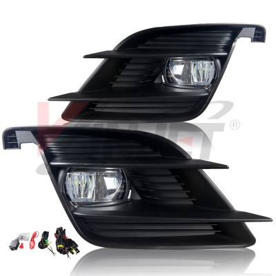 Winjet - Winjet CFWJ-0519-C Clear LED Fog Lights w/Wiring Kit for 17 Subaru BRZ