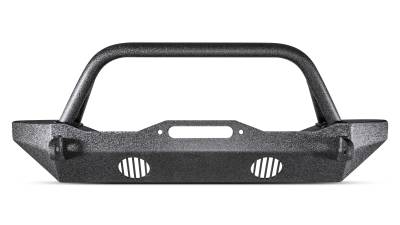 Body Armor 4x4 - Body Armor Mid Width Front Winch Bumper Black for Wrangler JK JK-19532