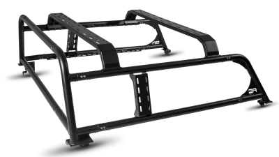 Body Armor 4x4 - Body Armor Overland Truck Bed Cargo Rack Black for 05-23 Toyota Tacoma TC-6125