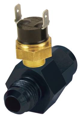 Derale - Derale 35025 Premium In-Line Fan Control Thermostat 190-DEG -6AN x -6AN