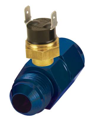 Derale - Derale 35021 Premium In-Line Fan Control Thermostat 180-DEG -8AN x -8AN