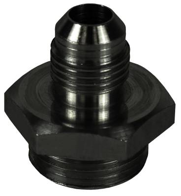 Derale - Derale 59106 Aluminum Cooler/Adapter Fitting -6AN 5/8-18 O-Ring Bright Anodized
