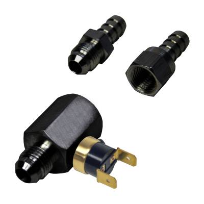 Derale - Derale 13021 180-DEG/F In-Line Remote Cooler Fan Control Thermostat -6AN