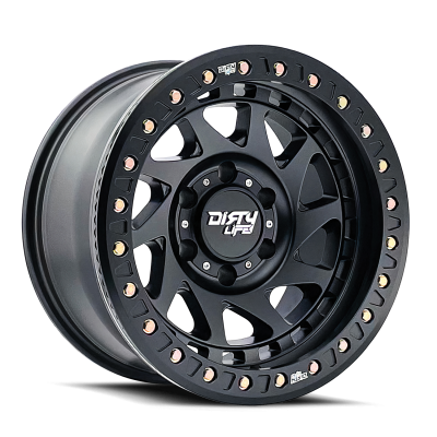 DIRTY LIFE - Dirty Life 9313 Enigma Race 17x9 5x5.0 -12mm Matte Black 9313-7973MB12