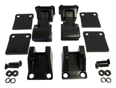 RT Offroad - RT Offroad RT34084 Black Hood Catch Kit for 55-95 Jeep CJ & Wrangler YJ