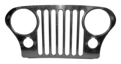RT Offroad - RT Offroad RT34086 SS Grille Overlay w/2 Screws for 76-86 Jeep CJs