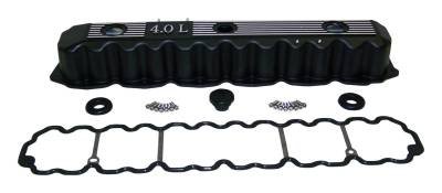 RT Offroad - RT Offroad RT35001 Black Aluminum Valve Cover Kit for Jeep Models 4.0L