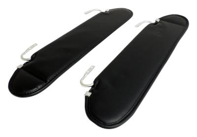 RT Offroad - RT Offroad RT52005 Left/Right Black Sun Visor Set for 87-95 Jeep Wrangler YJ