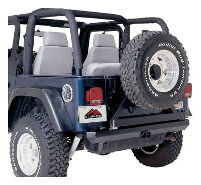 RT Offroad - RT Offroad RB10115 Black Denim Roll Bar Pad Kit for 92-95 Jeep Wrangler YJ