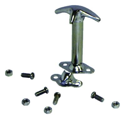 RT Offroad - RT Offroad RT26006 Chrome Hood Catch Kit for 1987-1995 Jeep Wrangler YJ