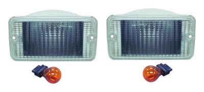 RT Offroad - RT Offroad RT28016 Left/Right FR Clear Parking Lights for 97-06 Jeep Wrangler TJ