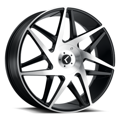 Kraze Wheels - Kraze Wheels KR185 Double Down 22x8.5 5x100/4 5 38mm Black KR185-22803B38