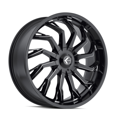Kraze Wheels - Kraze Wheels KR190 Lusso 17x8 5x4.5 38mm Gloss Black KR190-7865GB38