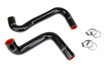 HPS Performance - HPS 57-2059-BLK Black Radiator Coolant Hose Kit for Nissan 240SX w/LS Swap