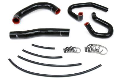 HPS Performance - HPS 57-1324-BLK Black Radiator/Heater Coolant Hose Kit for 13-14 Hyundai Genesis