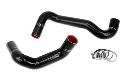 HPS Performance - HPS 57-1991-BLK Black Radiator Coolant Hose Kit Nissan 240SX S13 S14 S15 LS Swap