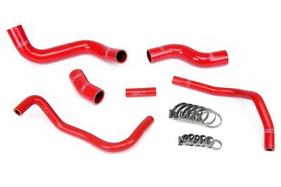 HPS Performance - HPS 57-1336 Red Red Radiator/Heater Coolant Hose Kit for 13-20 Subaru BRZ