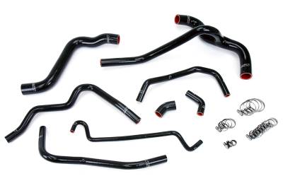 HPS Performance - HPS 57-1400-BLK Black Radiator/Heater Coolant Hose Kit for 05-10 Ford Mustang