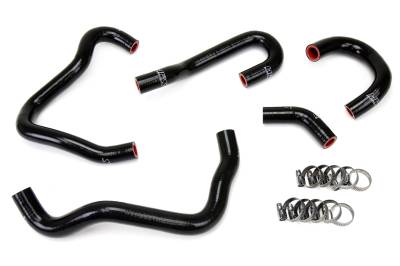 HPS Performance - HPS 57-1414-BLK Black Heater Coolant Hose Kit for 00-05 Honda S2000