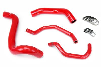 HPS Performance - HPS 57-1426-Red Red Radiator/Heater Coolant Hose Kit for 12-14 Toyota Tundra