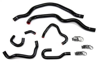 HPS Performance - HPS 57-1489-BLK Black Radiator/Heater Coolant Hose Kit for 00-05 Honda S2000