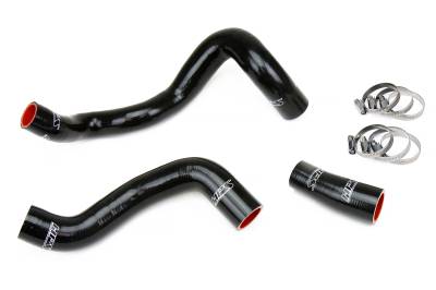 HPS Performance - HPS 57-1886-BLK Black Radiator Coolant Hose Kit for 16-18 Ford Focus RS 2.3L