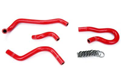 HPS Performance - HPS 57-1775-RED Red Heater Coolant Hose Kit for 1993-1997 Honda Del Sol
