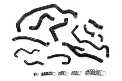HPS Performance - HPS 57-2000-BLK Black Silicone Full Hose Kit for 07-10 Mini Cooper N14 Auto