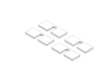Husky Towing - Husky Towing 31419 Fifth Wheel Hitch 1/4" Base Rail Spacer Kit Pack Of 4