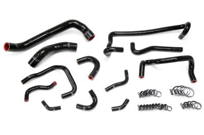 HPS Performance - HPS 57-1782-BLK Black Radiator/Heater Coolant Hose Kit for 89-94 Nissan Skyline