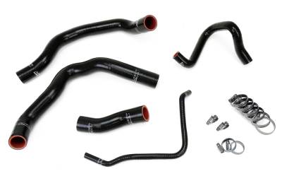 HPS Performance - HPS 57-1211-BLK Black Silicone Radiator Hose Kit Coolant for 02-08 Cooper S SC