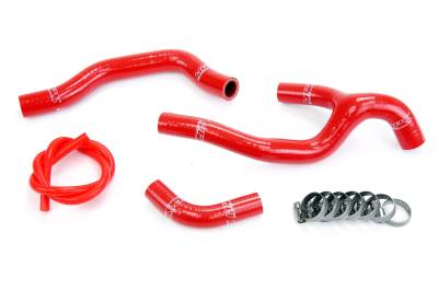 HPS Performance - HPS 57-1237-Red Red Silicone Radiator Hose Kit for 05-08 Honda CRF450R