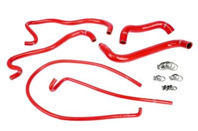 HPS Performance - HPS 57-1861 Red Red Radiator Coolant Hose Kit for 08-09 Pontiac G8 GT 6.0L V8