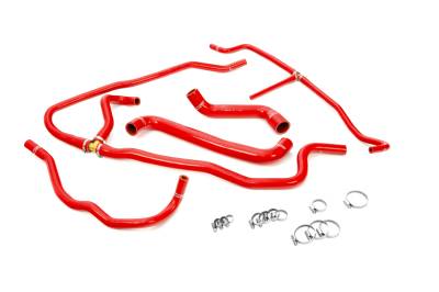 HPS Performance - HPS 57-1277-Red Red Radiator/Heater Coolant Hose Kit 05-07 Chevy Corvette LS2