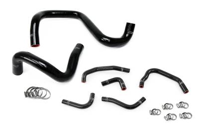 HPS Performance - HPS 57-1285-BLK Black Radiator/Heater Coolant Hose for 12-17 Jeep Wrangler JK