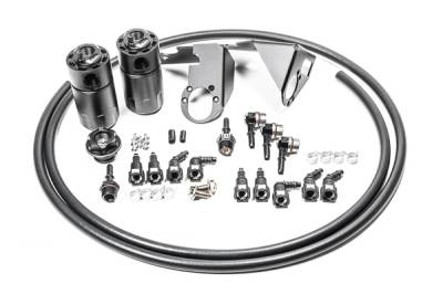 RADIUM Engineering - RADIUM Engineering 20-0787-FL Dual Catch Can Kit for 05-13 Corvette Fluid Lock