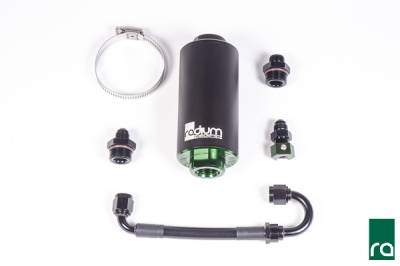 RADIUM Engineering - RADIUM Engineering 20-0347-03 Fuel Filter for Porsche 996/997.1 AWD Stainless10"