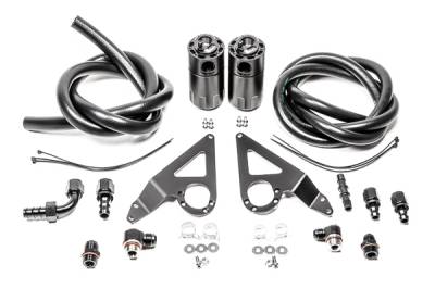 RADIUM Engineering - RADIUM Engineering 20-0913-FL Dual Catch Can Kit for 2022+ BRZ/GR86 Fluid Lock