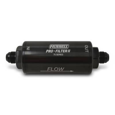 Russell - Russell 750801 Black 8AN 10 Micron Filter Assembly 75 Series Pro-Filter 2