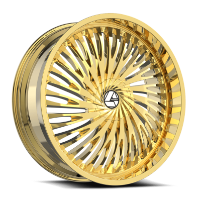 Azara - Azara Wheel AZA-526 26x9.5 Blank 15mm Gold AZA-5262695BL15NG