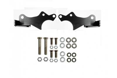 EVO Manufacturing - EVO Manufacturing EVO-3027B FR Shock Relocation Brackets Blk for 18+ Wrangler JL