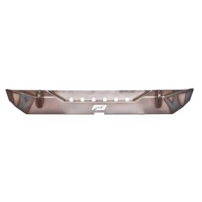 Motobilt - Motobilt MB1010 Bare Steel Rear Stubby Bumper for 07-18 Jeep Wrangler JK