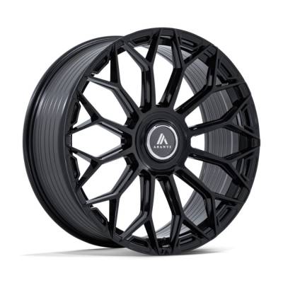 Asanti Black - Asanti Black AB051 ENVOY 22x10 6x5.5 20mm Gloss Black AB051BX22106120